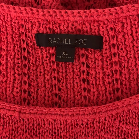 Rachel Zoe Red Loose Knit Sweater - Picture 7 of 8